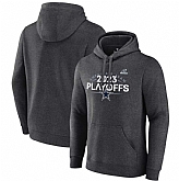 Men's Dallas Cowboys Heather Charcoal 2023 Playoffs Fleece Pullover Hoodie,baseball caps,new era cap wholesale,wholesale hats